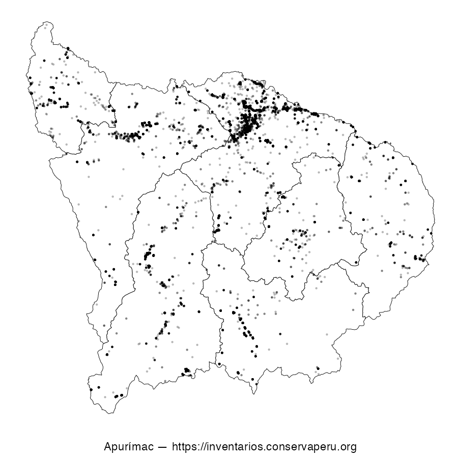 Distribución de Especies en Apurimac